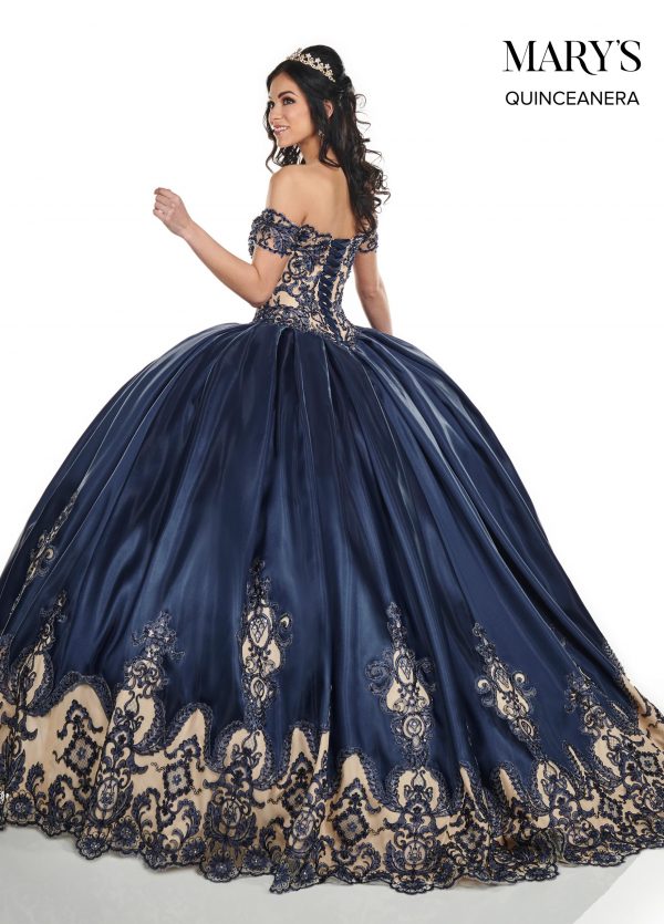 Marys Quinceanera Dresses In Navy/Nude 